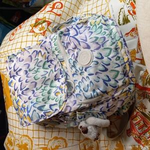 Kipling Peacock Nylon Backpack